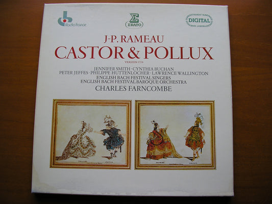 RAMEAU: CASTOR & POLLUX (1754)     SOLOISTS / ENGLISH BACH FESTIVAL BAROQUE ORCHESTRA / FARNCOMBE    3LP    NUM 750323