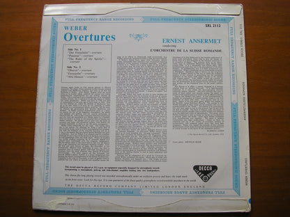 WEBER: SIX OVERTURES     ANSERMET / SUISSE ROMANDE   SXL 2112