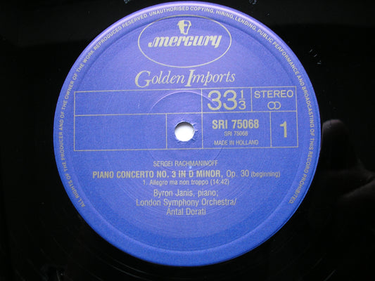 RACHMANINOV: PIANO CONCERTO No.3     JANIS / LONDON SYMPHONY / DORATI    SRI 75068