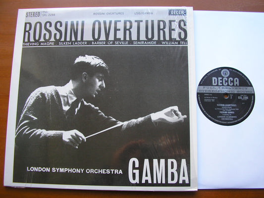 ROSSINI: FIVE OVERTURES     PIERINO GAMBA / LONDON SYMPHONY     SXL 2266