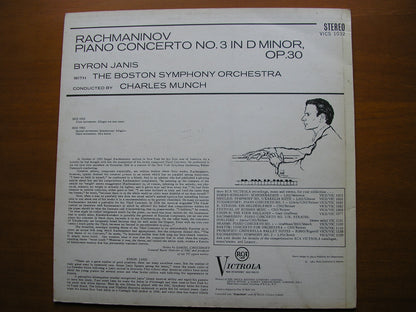 RACHMANINOV: PIANO CONCERTO No. 3     JANIS / BOSTON SYMPHONY / MUNCH    VICS 1032