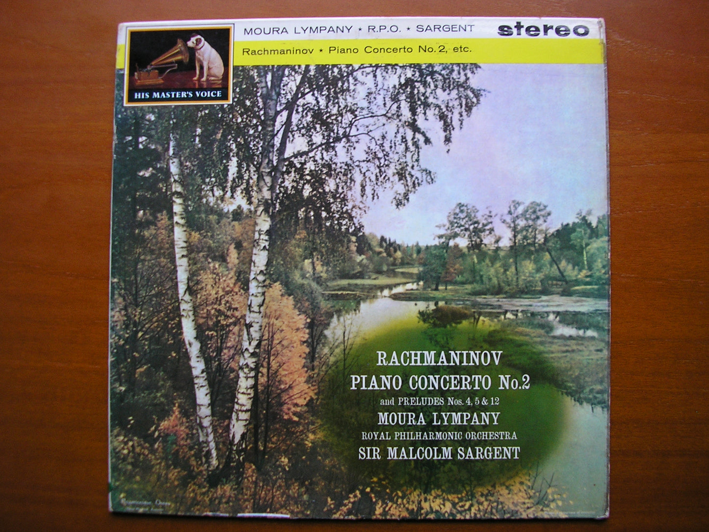 RACHMANINOV: PIANO CONCRTOM No. 2 / THREE PRELUDES     LYMPANY / RPYAL PHILHARMONIC / SARGENT     CSD 1388