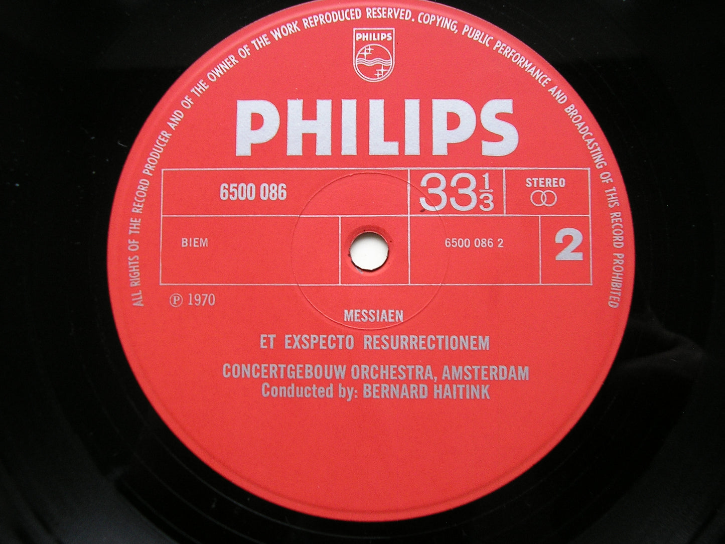 MESSIAEN: ET EXSPECTO RESURRECTIONEM    TAKEMITSU: NOVEMBER STEPS    SOLOISTS / CONCERTGEBOUW / HAITINK     6500 086