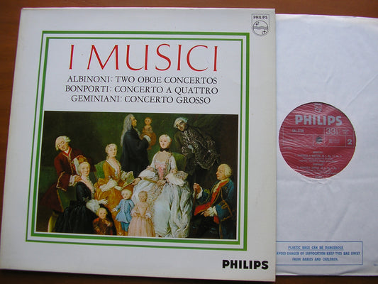 ALBINONI / GEMINIANI / BONPORTI: FOUR CONCERTOS     I MUSICI    SAL 3759