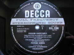 ROSSINI: FIVE OVERTURES     PIERINO GAMBA / LONDON SYMPHONY     SXL 2266