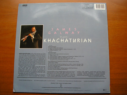 KHACHATURIAN: FLUTE CONCERTO / MUSIC FROM SPARTACUS / GAYANEH / MASQUERADE      GALWAY / ROYAL PHILHARMONIC / WHUN CHUNG     RL87010&