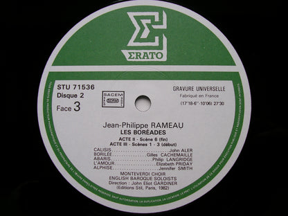 RAMEAU: LES BOREADES (1764)    SOLOISTS / ENGLISH BAROQUE SOLOISTS / GARDINER    3LP    STU 715343