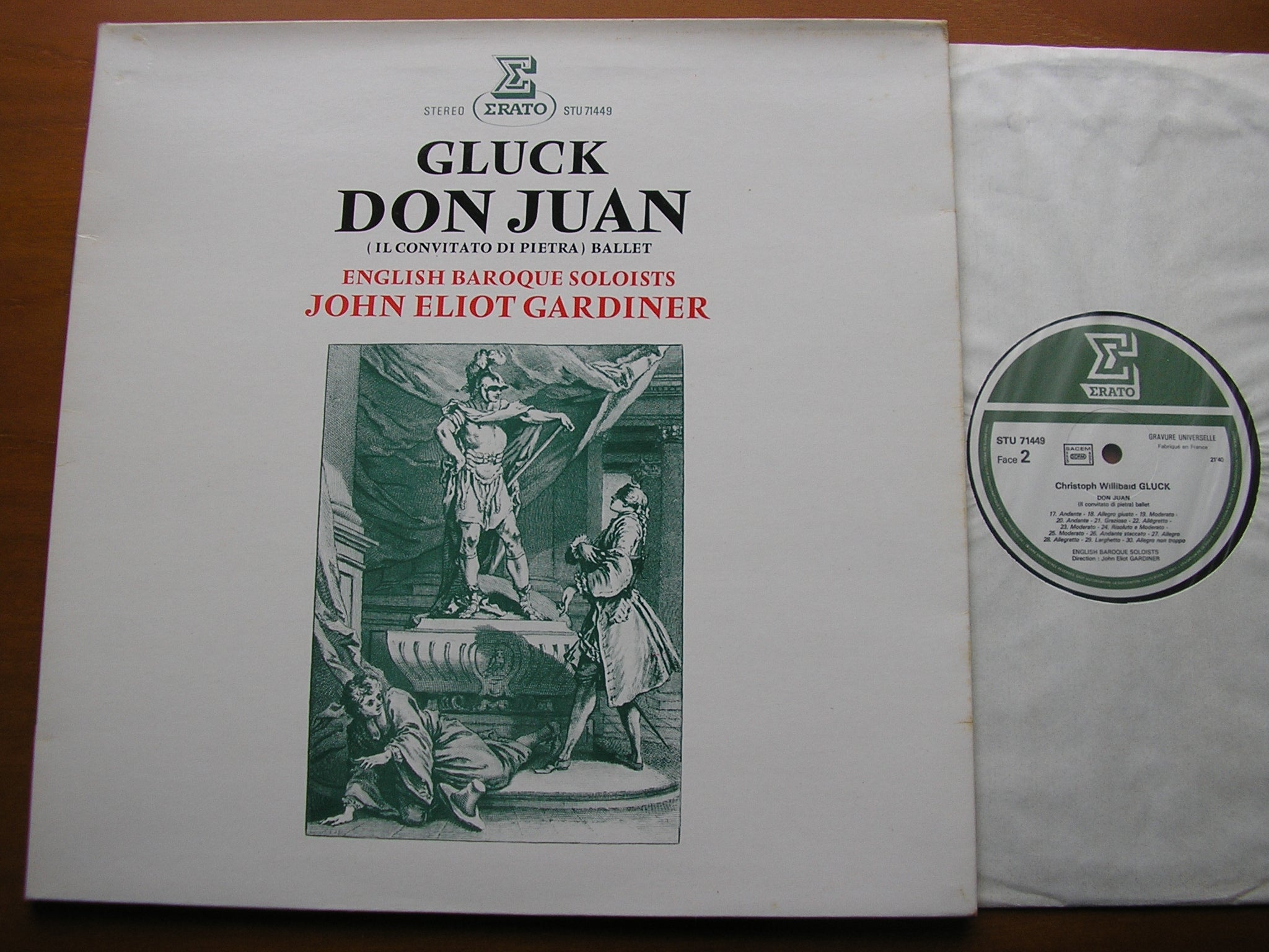 Gluck, English Baroque Soloists, Gardiner – Don Juan (Il Convitato Di Pietra) Ballet, Sealed Erato – STU 71449 Gluck, English Baroque Soloists, Gardiner – Don Juan (Il Convitato Di Pietra) Ballet, Sealed Erato – STU 71449