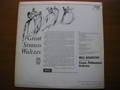 SXL 6029  GREAT STRAUSS WALTZES      BOSKOVSKY / VIENNA PHILHARMONIC       ED1