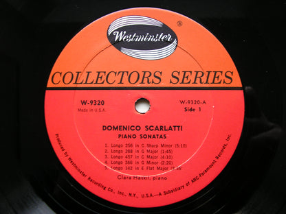 SCARLATTI: ELEVEN KEYBOARD SONATAS     CLARA HASKIL    W-9320