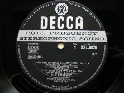 SXL 6029  GREAT STRAUSS WALTZES      BOSKOVSKY / VIENNA PHILHARMONIC       ED1