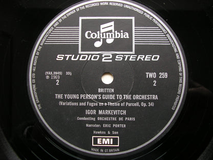 BRITTEN: YOUNG PERSON'S GUIDE TO THE ORCHESTRA / PROKOFIEV: PETER & THE WOLF   PORTER / ORCHESTRE DE PARIS / MARKEVITCH   TWO 259