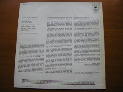 MAHLER: DAS KLAGENDE LIED      SOLOISTS / LONDON SYMPHONY / BOULEZ     72773