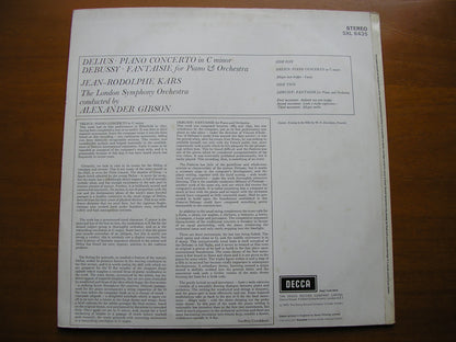 SXL 6435 DELIUS: PIANO CONCERTO / DEBUSSY: FANTAISIE      KARS / LONDON SYMPHONY / GIBSON    ED4