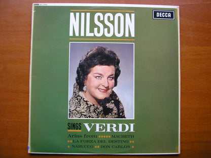 SXL 6033  VERDI: OPERA ARIAS      BIRGIT NILSSON / OROHCG / ARGEO QUADRI      ED1