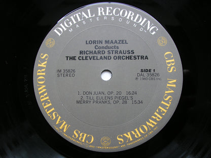 STRAUSS: DON JUAN / TILL EULENSPIEGEL / TOD UND VERKLARUNG     MAAZEL / CLEVELAND ORCHESTRA     IM 35826