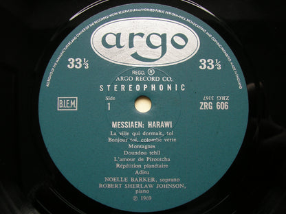 MESSIAEN: HARAWI       NOELLE BARKER / ROBERT SHERLAW JOHNSON      ZRG 606