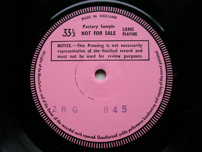 BARBER / IVES / COPLAND / COWELL / CRESTON: ORCHESTRAL MUSIC    MARRINER / ASMIF   test pressing    ZRG 845