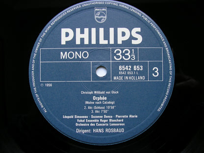 GLUCK: ORPHEE ET EURYDICE (1774)   LEOPOLD SIMONEAU / PIERETTE ALARIE / SUZANNE DANCO / LAMOUREUX ORCHESTRA / ROSBAUD      2LP     6770 033