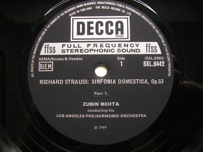 SXL 6442 STRAUSS: SINFONIA DOMESTICA     MEHTA / LOS ANGELES PHILHARMONIC     ED4
