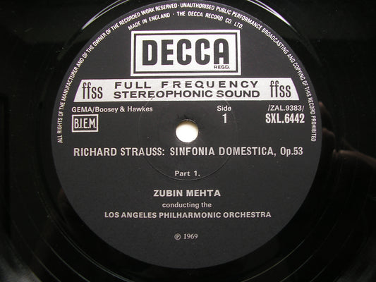 SXL 6442 STRAUSS: SINFONIA DOMESTICA     MEHTA / LOS ANGELES PHILHARMONIC     ED4