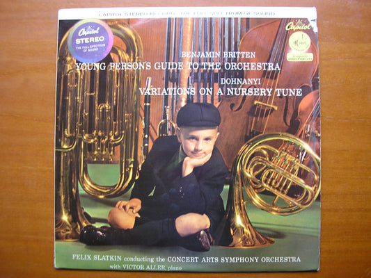 BRITTEN: YOUNG PERSON'S GUIDE TO THE ORCHESTRA / DOHNANYI: VARIATION ON A NURSERY THEME / CONCERT ARTS / SLATKIN    SP 8373
