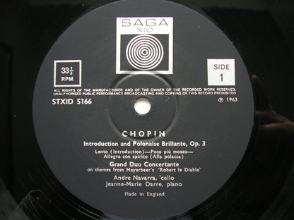 CHOPIN: COMPLETE WORKS FOR CELLO      NAVARRA / DARRE      SAGA 5166