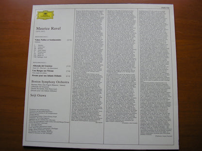 RAVEL: VALSES NOBLES ET SENTIMENTALES / PAVANE / ALBORADA DEL GRACIOSO      OZAWA / BOSTON SYMPHONY ORCHESTRA    2530 753
