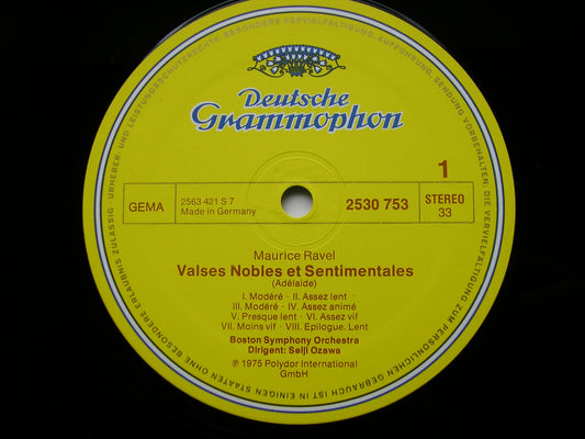 RAVEL: VALSES NOBLES ET SENTIMENTALES / PAVANE / ALBORADA DEL GRACIOSO      OZAWA / BOSTON SYMPHONY ORCHESTRA    2530 753