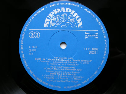 BAROQUE SUITES: TELEMANN / LULLY / SCHEIDT / FISCHER / VEJVANOVSKY      MUSICA DA CAMERA PRAGUE     1111 1867