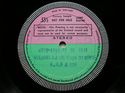 MILHAUD: LA CREATION DU MONDE / SUITE PROVENCALE      MUNCH / BOSTON SYMPHONY    SB 6511