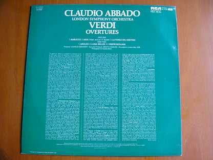 VERDI: OVERTURES      ABBADO / LONDON SYMPHONY    RL 31378