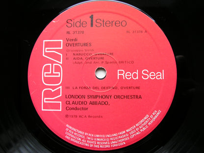 VERDI: OVERTURES      ABBADO / LONDON SYMPHONY    RL 31378