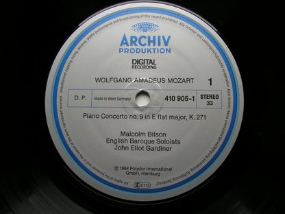 MOZART:  PIANO CONCERTOS Nos. 9 & 11     BILSON / ENGLISH BAROQUE SOLOISTS / GARDINER    410 905
