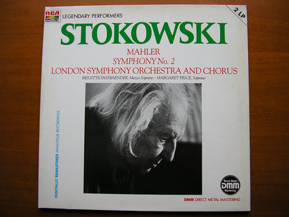 MAHLER:  SYMPHONY No. 2 'Resurrection'     FASSBAENDER / PRICE / LONDON SYMPHONY / STOKOWSKI    2LP    GL 85392