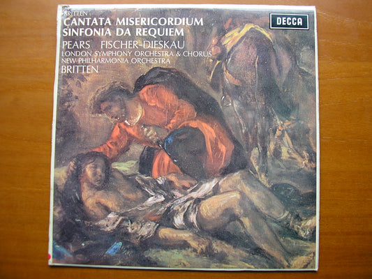 BRITTEN: SINFONIA DA REQUIEM / CANTATA MISERICORDIUM    PEARS / FISCHER-DIESKAU / LONDON SYMPHONY / BRITTEN    SXL 6175