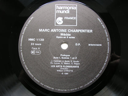 CHARPENTIER: MEDEE   FELDMAN / RAGON / MELLON / BONA / LES ARTS FLORISSANTS / CHRISTIE     3LP     HMC 1139-41