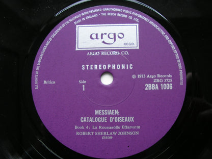 MESSIAEN: CATALOGUE D'OISEAU     ROBERT SHERLAW JOHNSON      3 LP      2BBA 1005 / 7