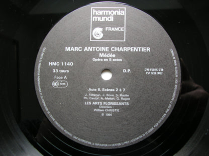 CHARPENTIER: MEDEE   FELDMAN / RAGON / MELLON / BONA / LES ARTS FLORISSANTS / CHRISTIE     3LP     HMC 1139-41