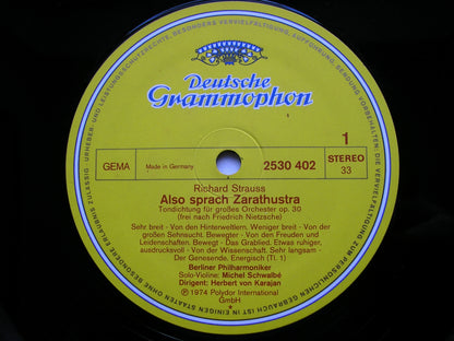 STRAUSS: ALSO SPRACH ZARATHUSTRA      KARAJAN / BERLIN PHILHARMONIC    2530 402