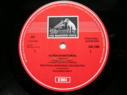 VERDI: OVERTURES      MUTI / NEW PHILHARMONIA      ASD 3366