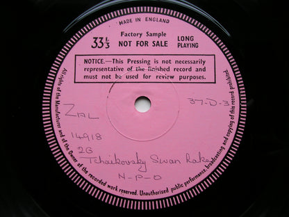 TCHAIKOVSKY: SWAN LAKE  complete ballet     BONYNGE / NATIONAL PHILHARMONIC    3LP       test pressing       D37D 3