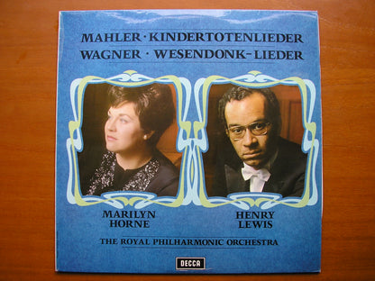 SXL 6446 MAHLER: KINDERTOTENLIEDER / WAGNER: WESENDONK LIEDER     HORNE / ROYAL PHILHARMONIC / LEWIS    ED4