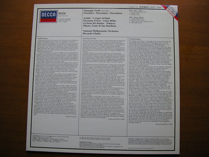 VERDI: OVERTURES       CHAILLY / NATIONAL PHILHARMONIC ORCHESTRA     SXDL 7595