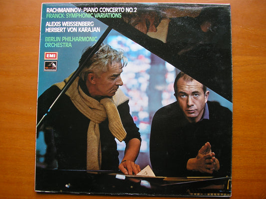 RACHMANINOV: PIANO CONCERTO No. 2 / FRANCK: SYMPHONIC VARIATIONS    WEISSENBERG / BPO / KARAJAN     ASD 2872     ASHKENAZY / MOSCOW PHILHARMONIC / KONDRASHIN      SXL 6099