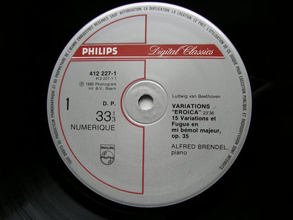 BEETHOVEN:  EROICA VARIATIONS / POUR ELISE / SIX BAGATELLES     ALFRED BRENDEL    412 227