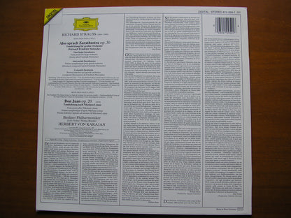 STRAUSS: DON JUAN / ALSO SPRACH ZARATHUSTRA      KARAJAN / BERLIN PHILHARMONIC     410 959