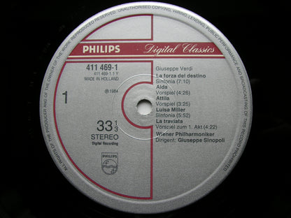 VERDI: OVERTURES      SINOPOLI / VIENNA PHILHARMONIC    411 469