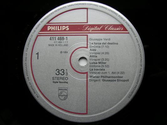 VERDI: OVERTURES      SINOPOLI / VIENNA PHILHARMONIC    411 469