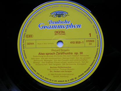 STRAUSS: DON JUAN / ALSO SPRACH ZARATHUSTRA      KARAJAN / BERLIN PHILHARMONIC     410 959